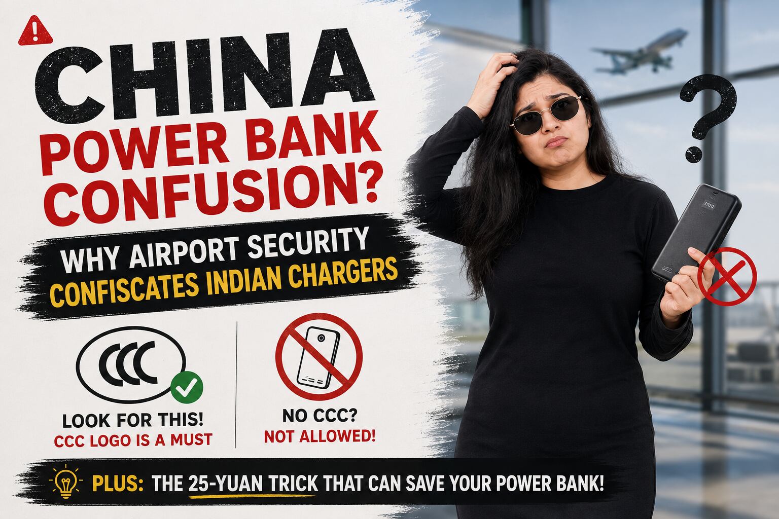 The China Power Bank Trap: Why Airport Security Seizes Foreign Chargers (And the ₹270 Fix That Saves Yours)