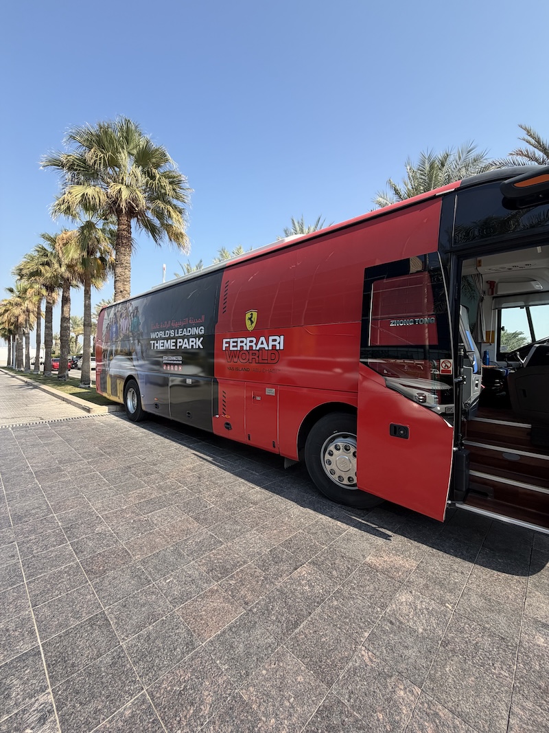 Free bus to Yas Island from Fairmont Bab Al Bahr
