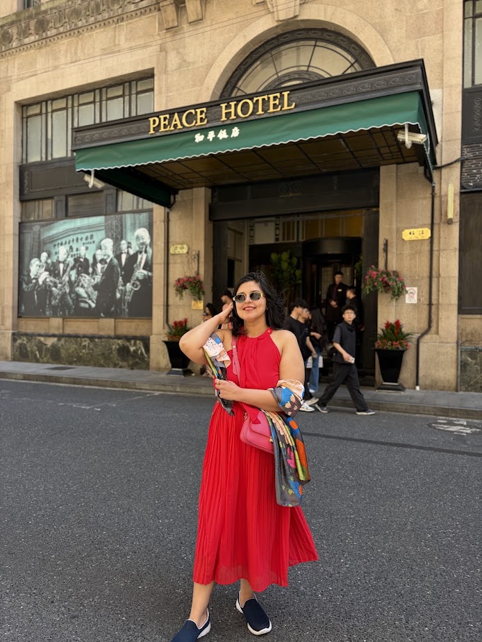 Grand Entrance of the Fairmont Peace Hotel Shanghai