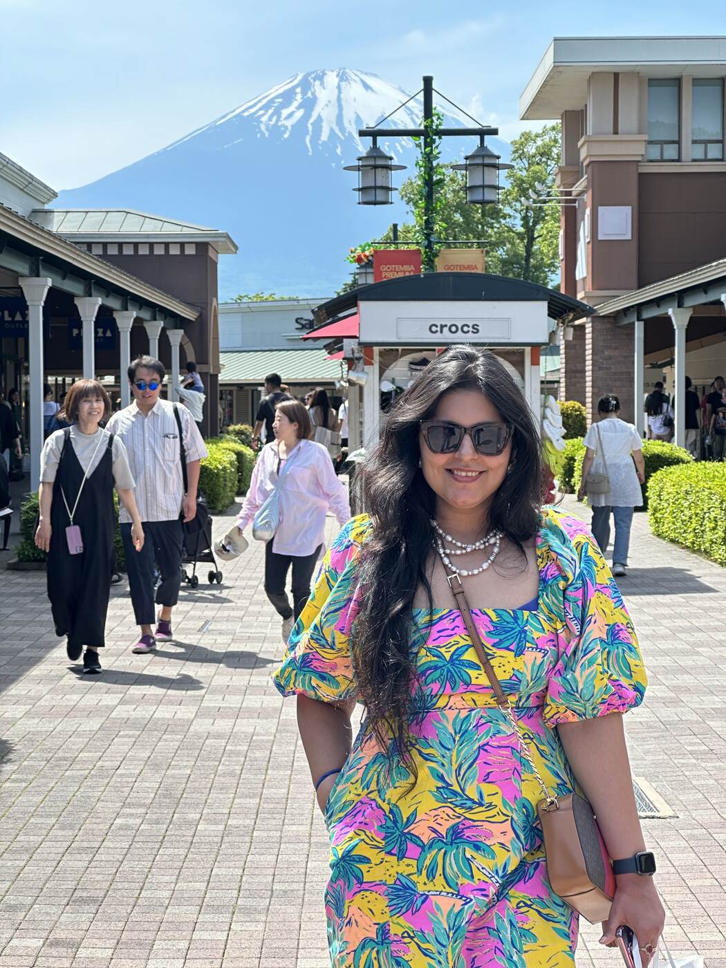 Mt Fuji views from Gotemba Premium Outlets near Hakone