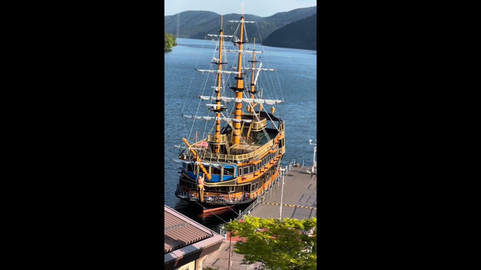 Pirate ship cruise on Lake Ashi near Hakone
