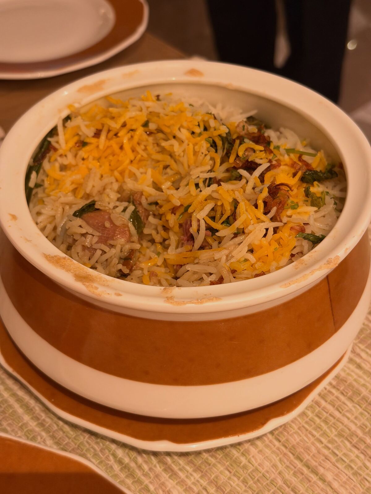 Biryani served in a handi at Kebabs & Kurries, Mementos Ekaaya Udaipur
