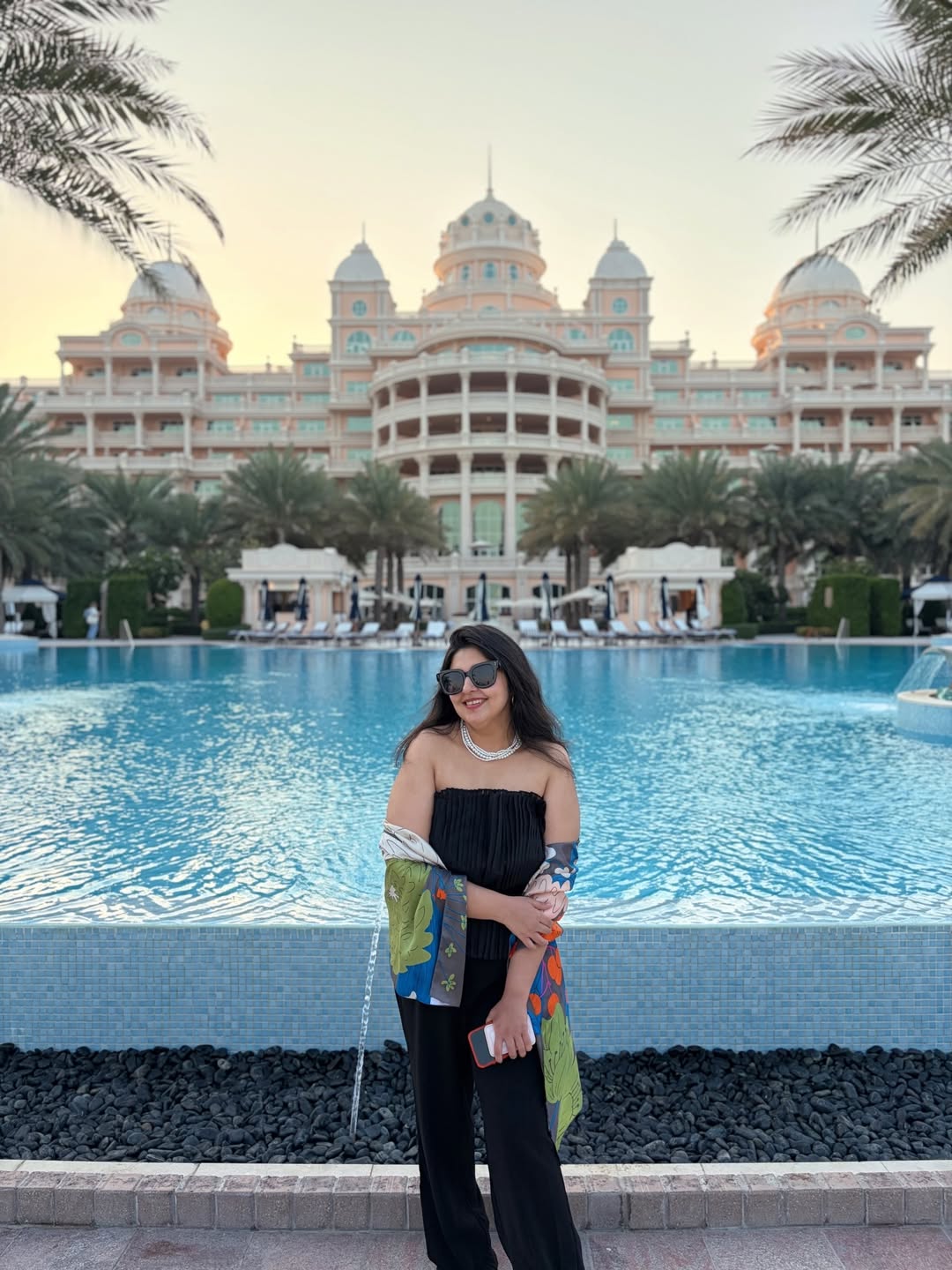 Raffles The Palm Dubai luxury resort with pool views
