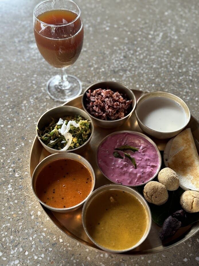 Chef Amninder Sandhu dining spread at Tipai Wildlife Resort